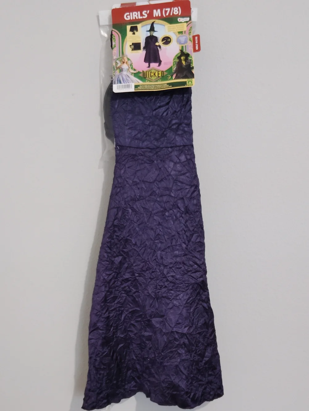 NWT Wicked Elphaba Deluxe Adaptive Costume Dress Hat Girls M 7/8 Disguise